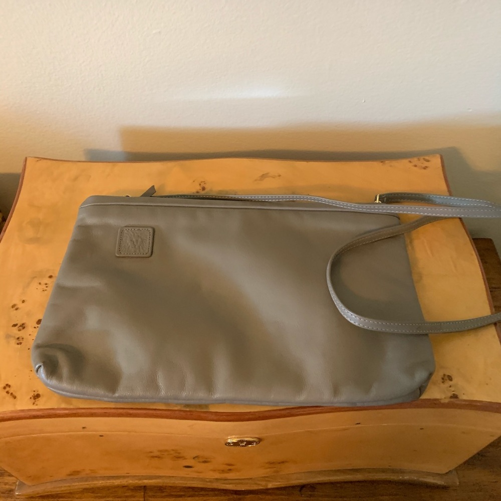 Vintage anne klein convertible purse/clutch tan